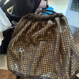 Sequin Mesh Evening Bag